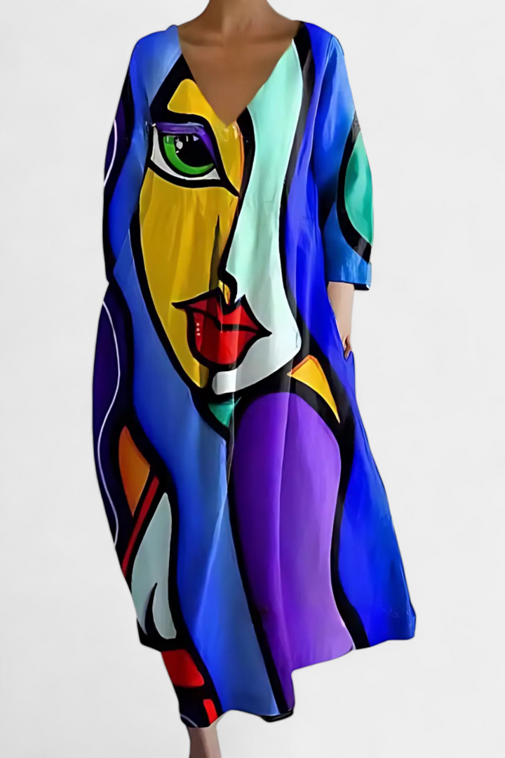 Riley | Müheloses V-Ausschnitt-Kleid