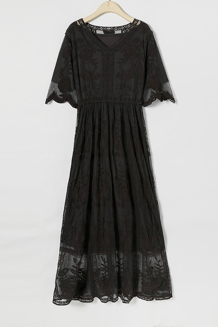 Clarita | Elegantes Blüten-Maxikleid