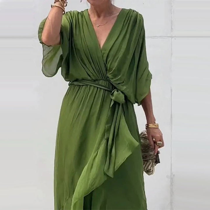 Shelly | Elegantes V-Ausschnitt-Kleid