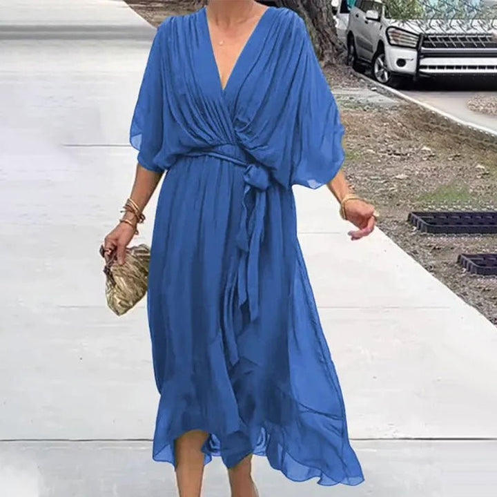 Shelly | Elegantes V-Ausschnitt-Kleid