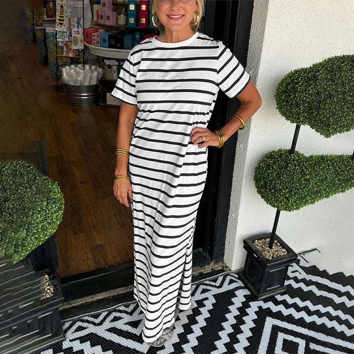 Ivia™ Gestreiftes Maxikleid