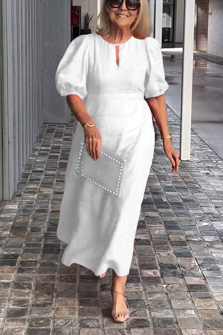 Natalia | Zeitloses Kleid mit Puffärmeln