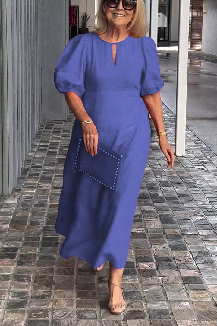 Natalia | Zeitloses Kleid mit Puffärmeln