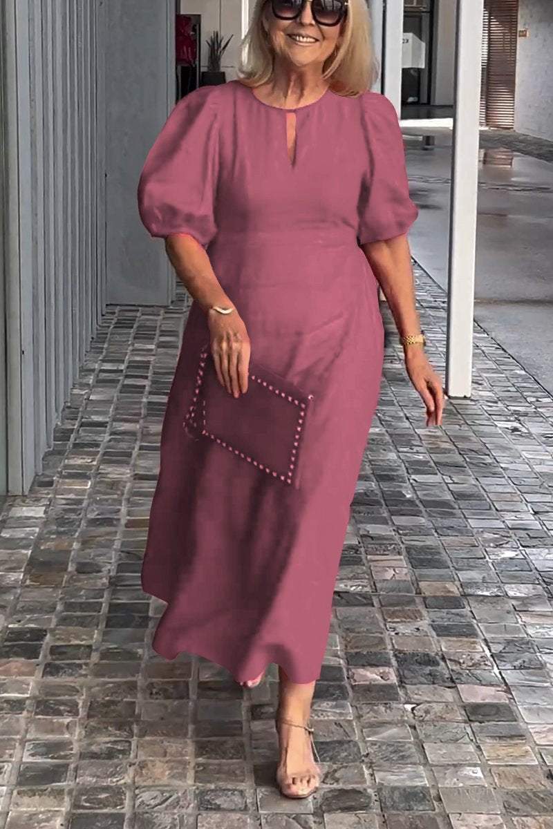 Natalia | Zeitloses Kleid mit Puffärmeln