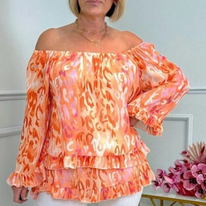 Lucinda | Drapierte Off-Shoulder-Bluse