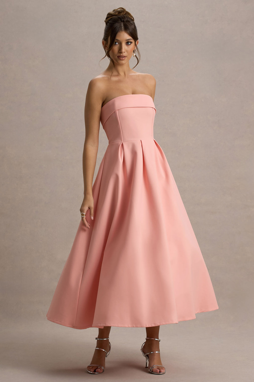 Luna™ | Elegantes trägerloses Midikleid
