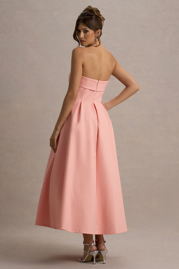 Luna™ | Elegantes trägerloses Midikleid