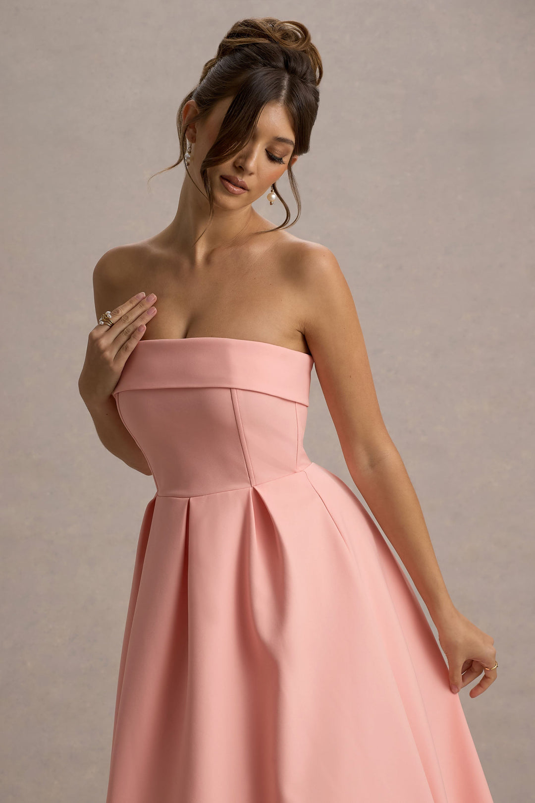 Luna™ | Elegantes trägerloses Midikleid