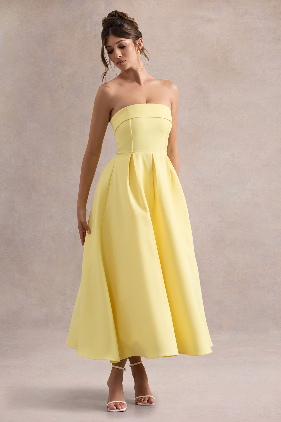 Luna™ | Elegantes trägerloses Midikleid