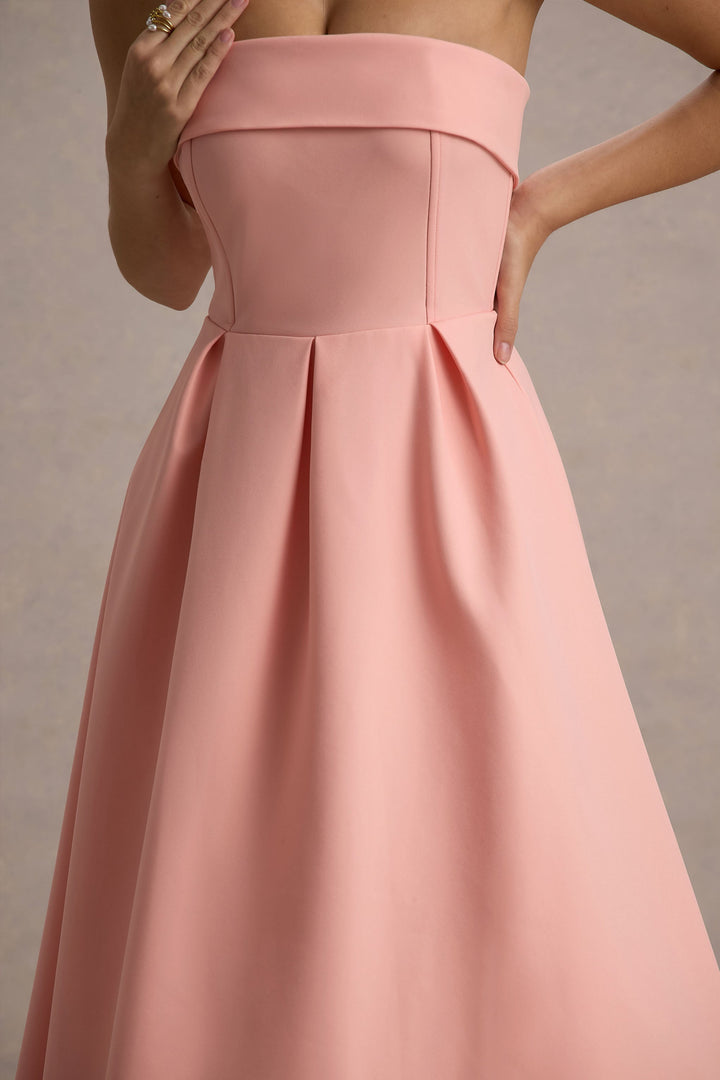 Luna™ | Elegantes trägerloses Midikleid