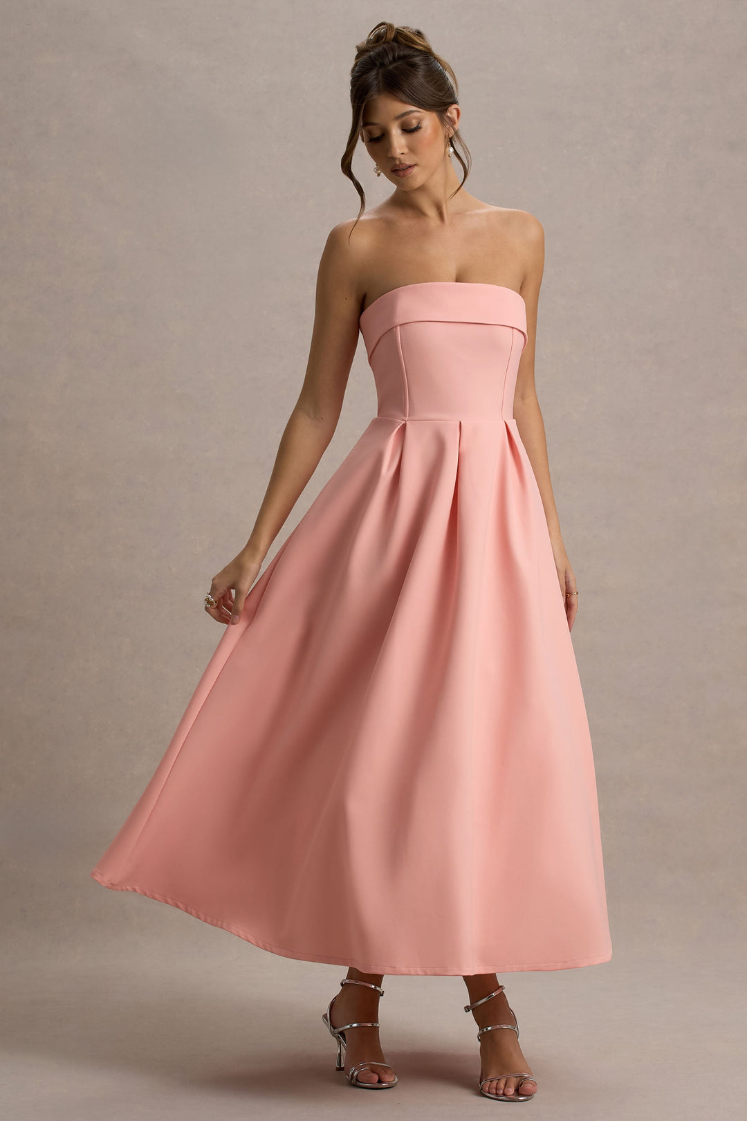 Luna™ | Elegantes trägerloses Midikleid