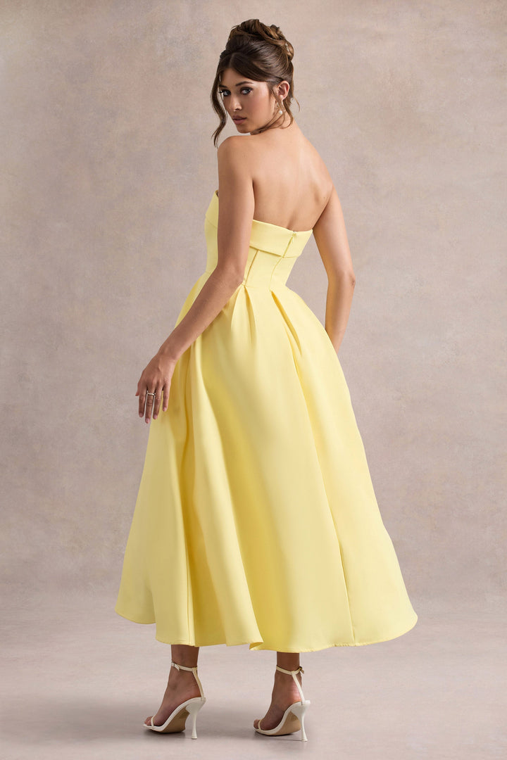 Luna™ | Elegantes trägerloses Midikleid